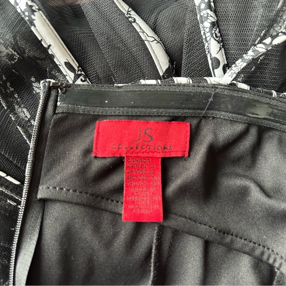 Elegant Black and White Striped Dress size 6 - Picture 7 of 7